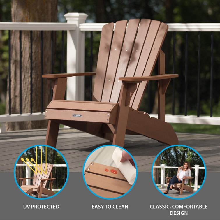 Lifetime Plastic Resin Adirondack Chair Reviews Wayfair